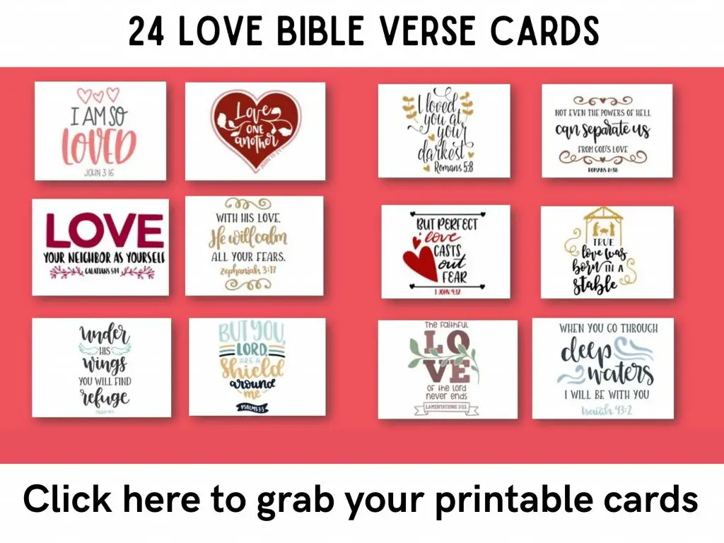 Printable Love Bible Verse Cards