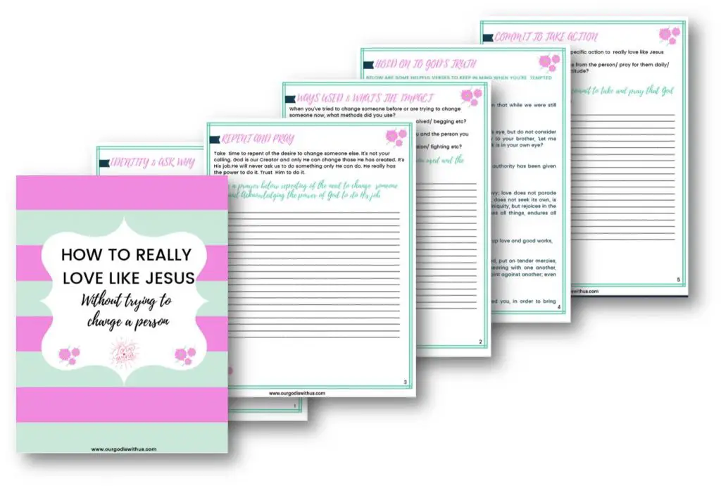 How to love like Jesus Freebie