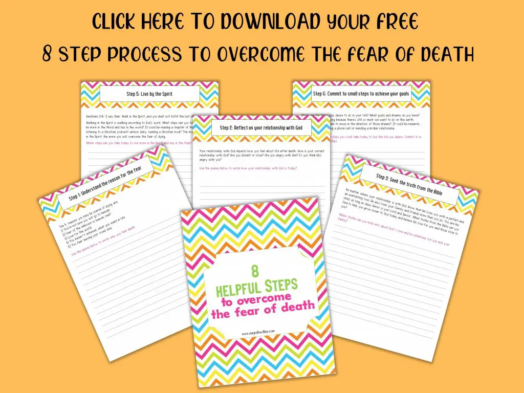 Download your freebie "How to overcome the fear of death"