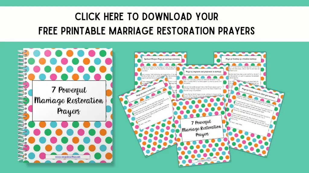 Free Marriage Restoration Prayers Printable