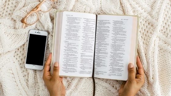Woman with Bible open marriage restoration prayers