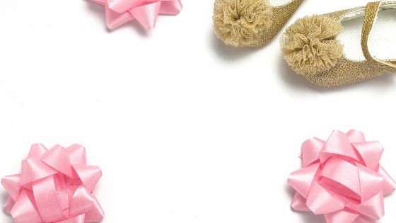 Pink Birthday decoration and party shoes