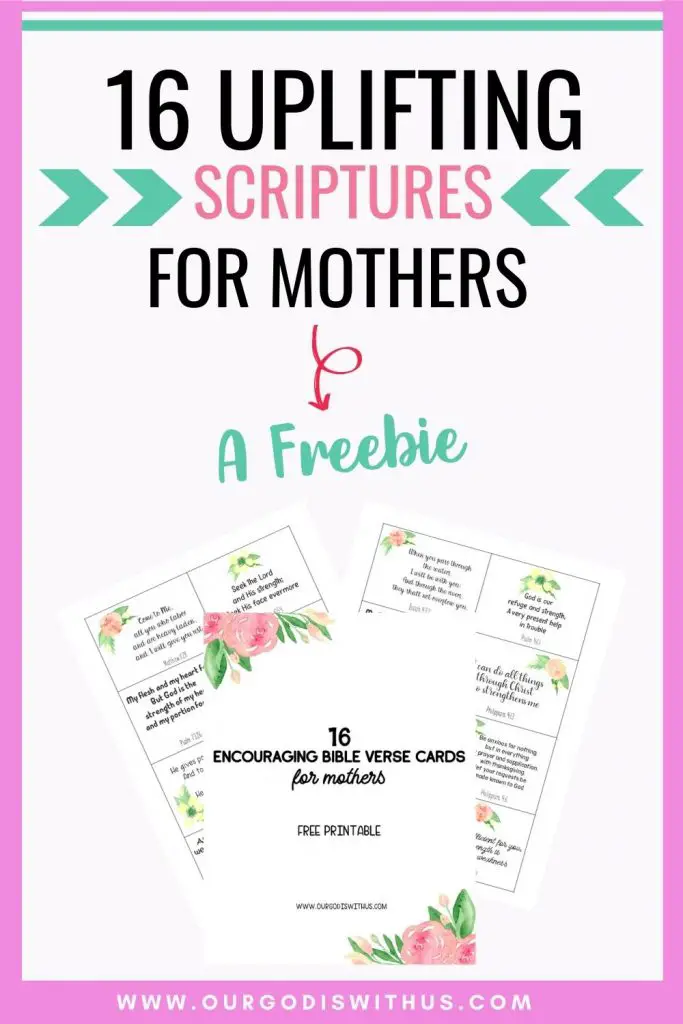 Free Printable Scripture cards for mothers