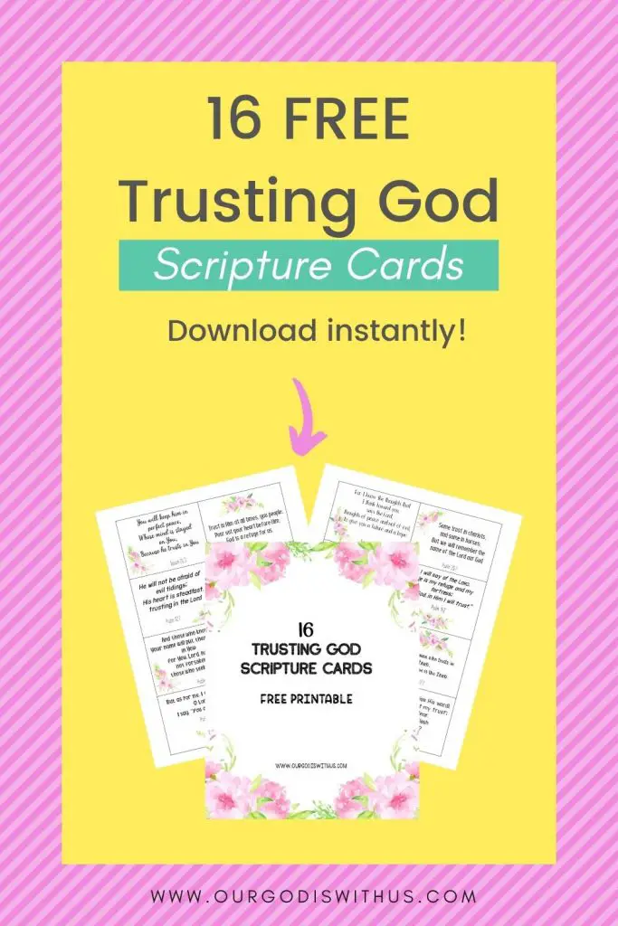 Free Trusting God Scripture Cards