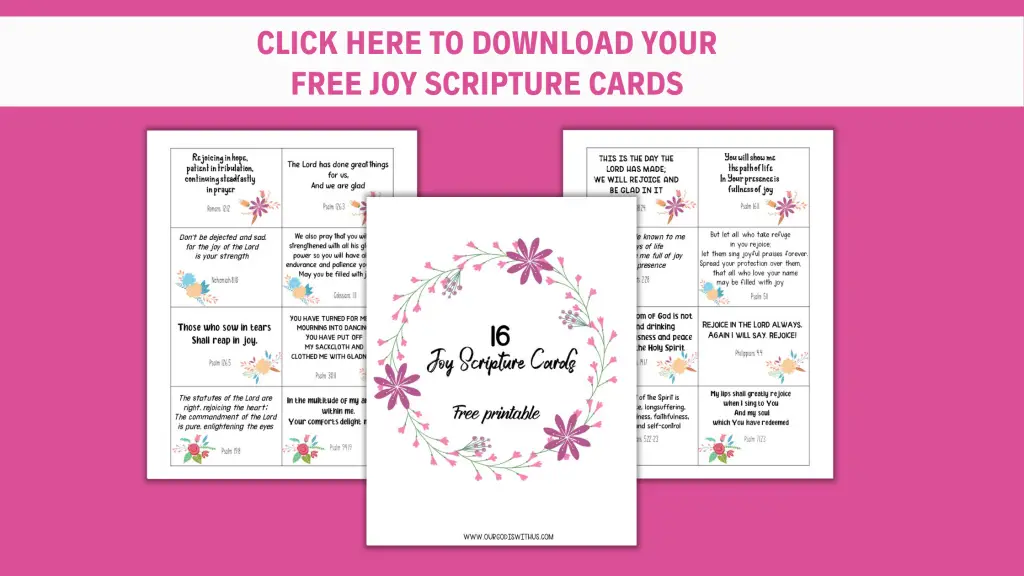 Free Joy Scripture cards