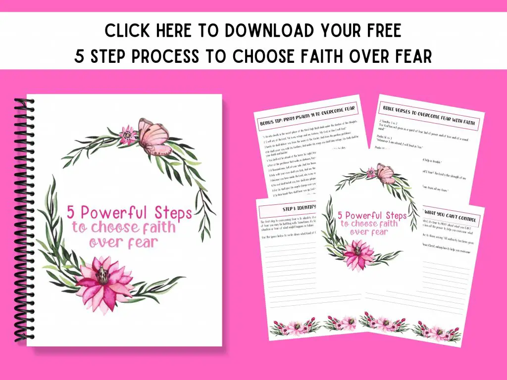 Faith over fear free printable