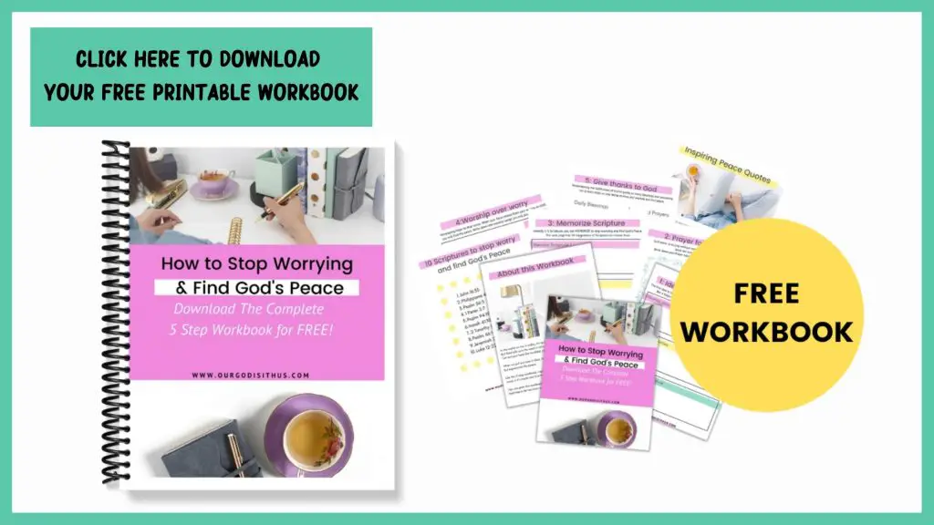 How to stop worrying and finds God's peace workbook