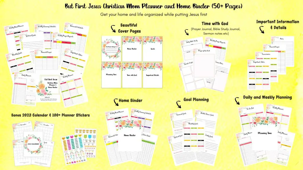Floral Mom Planner with 2023 Calendar